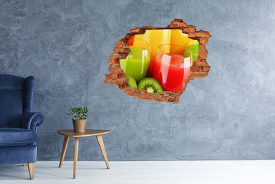 Hole in the wall decal Refreshing cocktails in the tropics