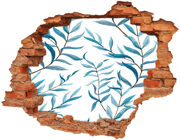 Hole in the wall sticker Leaves