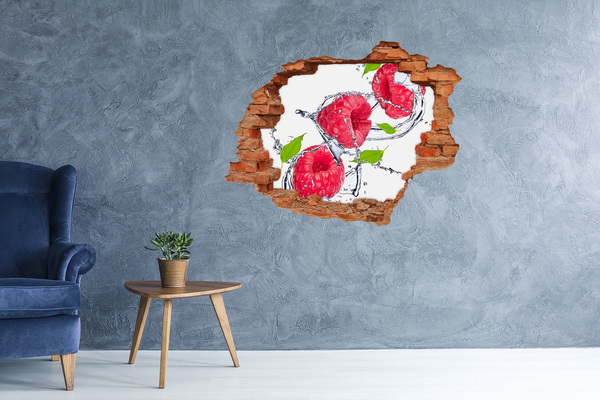 3D wall hole Raspberry Waterfall