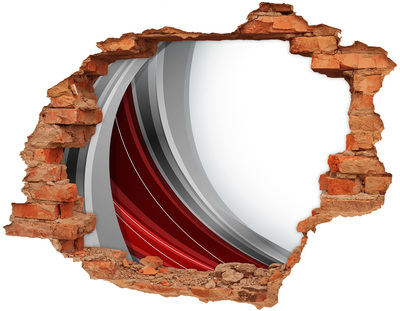 Hole wall sticker Background waves