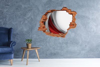 Hole wall sticker Background waves