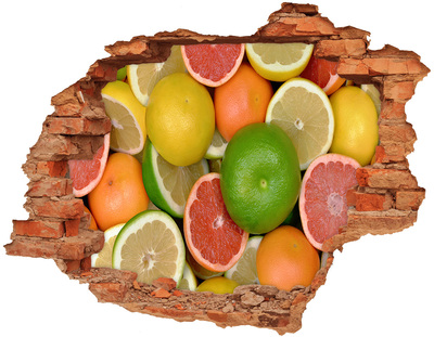 Hole in the wall decal Fruit paradise behind the wall