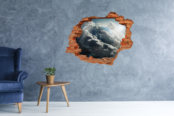 Hole in the wall decal View from space