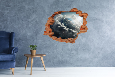 Hole in the wall decal Planet Earth