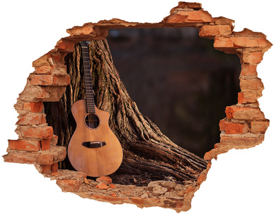 Hole in the wall decal Guitar in Nature
