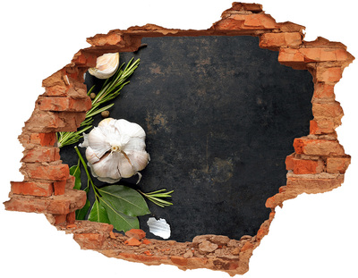 Hole in the wall decal Garlic