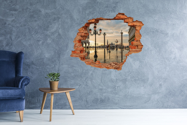 Hole in the wall sticker Venice at sunrise