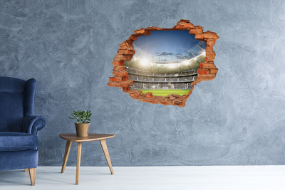 Hole wall sticker The stadium in action