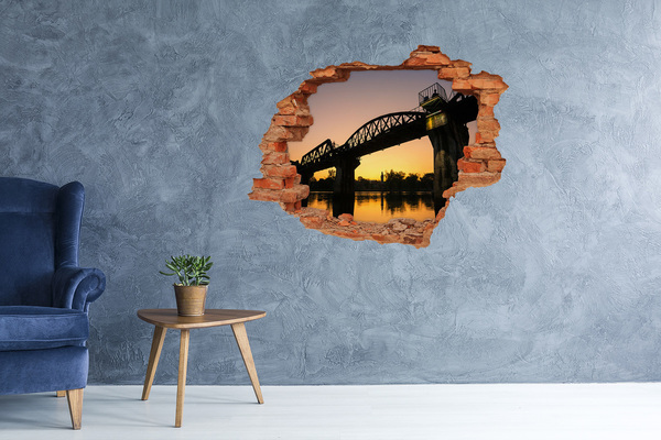 Hole in the wall decal A bridge in Thailand