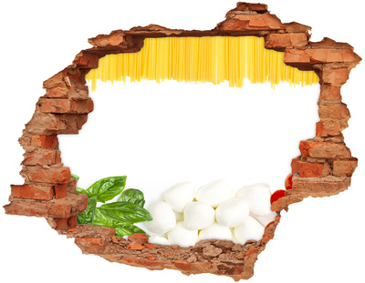 Hole wall sticker An Italian feast in a hole in the wall
