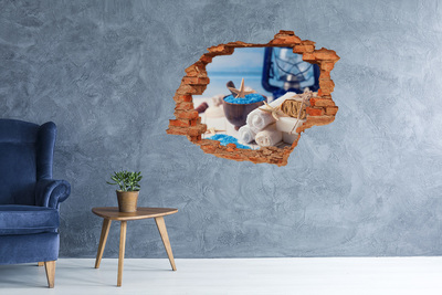 Hole in the wall decal Wellness