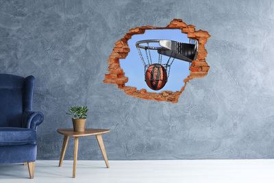 Hole wall sticker Basketball