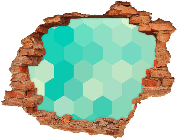 Hole wall sticker Geometric background