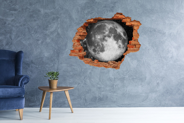 3D wall hole Moon