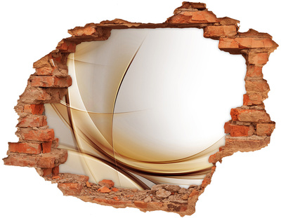 Hole wall sticker Wave abstraction