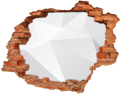 Hole in the wall sticker Broken wall with light reflection