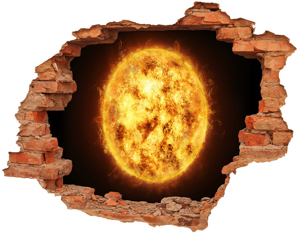 3D wall hole Sun