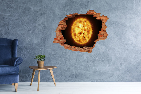 3D wall hole Solar explosion