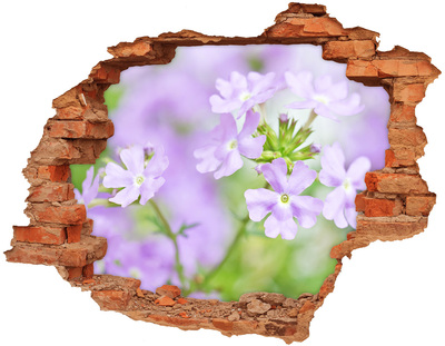 3D wall hole A flower paradise behind the wall