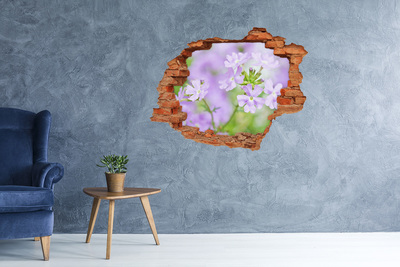 3D wall hole A flower paradise behind the wall
