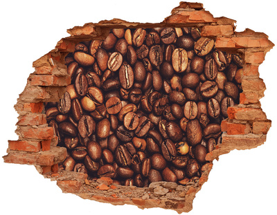 Hole wall sticker Coffee beans