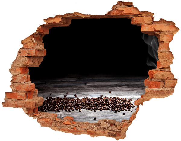 Hole wall sticker Aromatic coffee