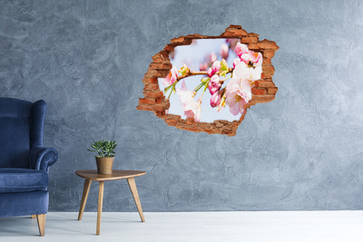 Hole in the wall decal Cherry blossoms in spring