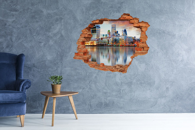 Hole in the wall decal Panorama of London