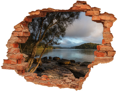 Hole in the wall sticker Peace by the water
