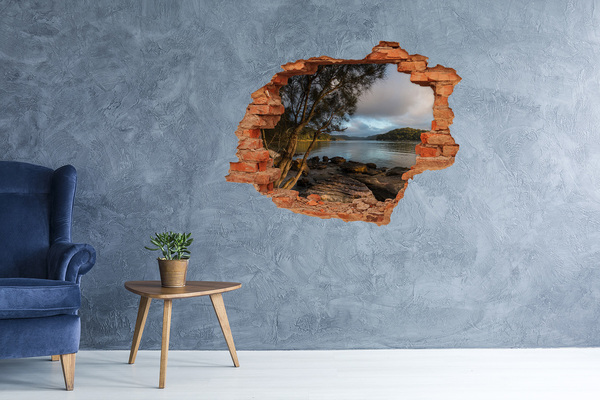 Hole in the wall sticker Peace by the water