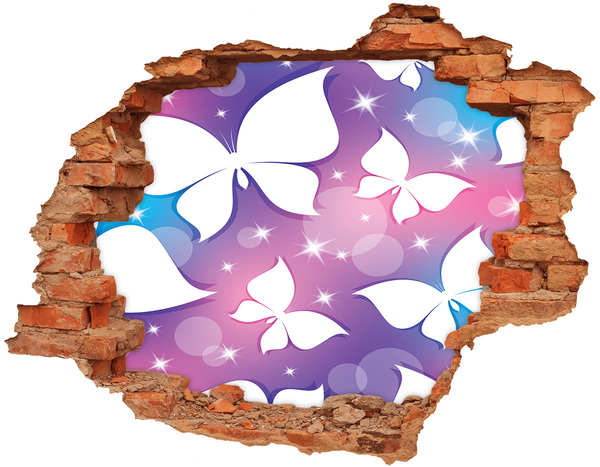 Hole wall sticker Butterfly sticker