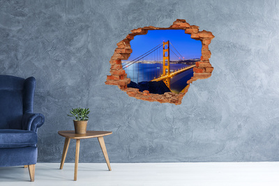 Hole in the wall sticker San Francisco bridge