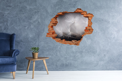 Hole wall sticker Dandelion seeds