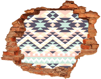 Hole wall sticker Ethnic background