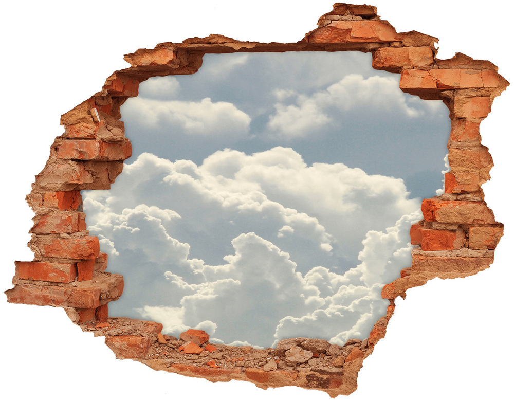 Hole wall sticker Clouds