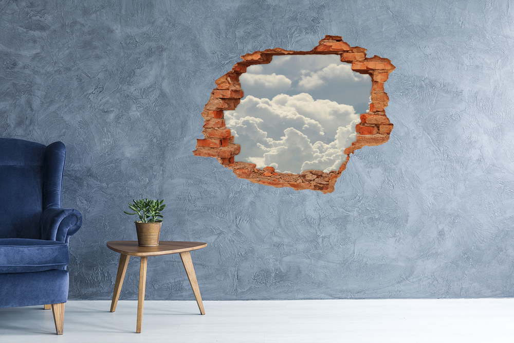 Hole wall sticker Clouds