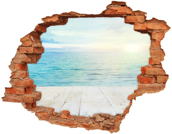 Hole in the wall sticker Sea view