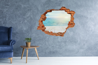 Hole in the wall sticker Sea view