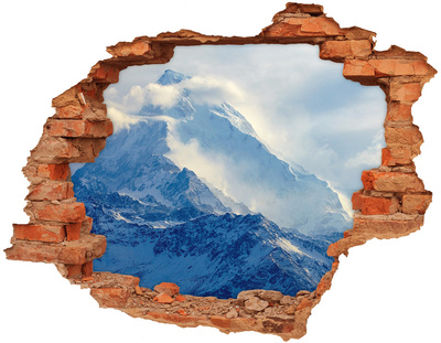 Hole in the wall decal Mountain peak