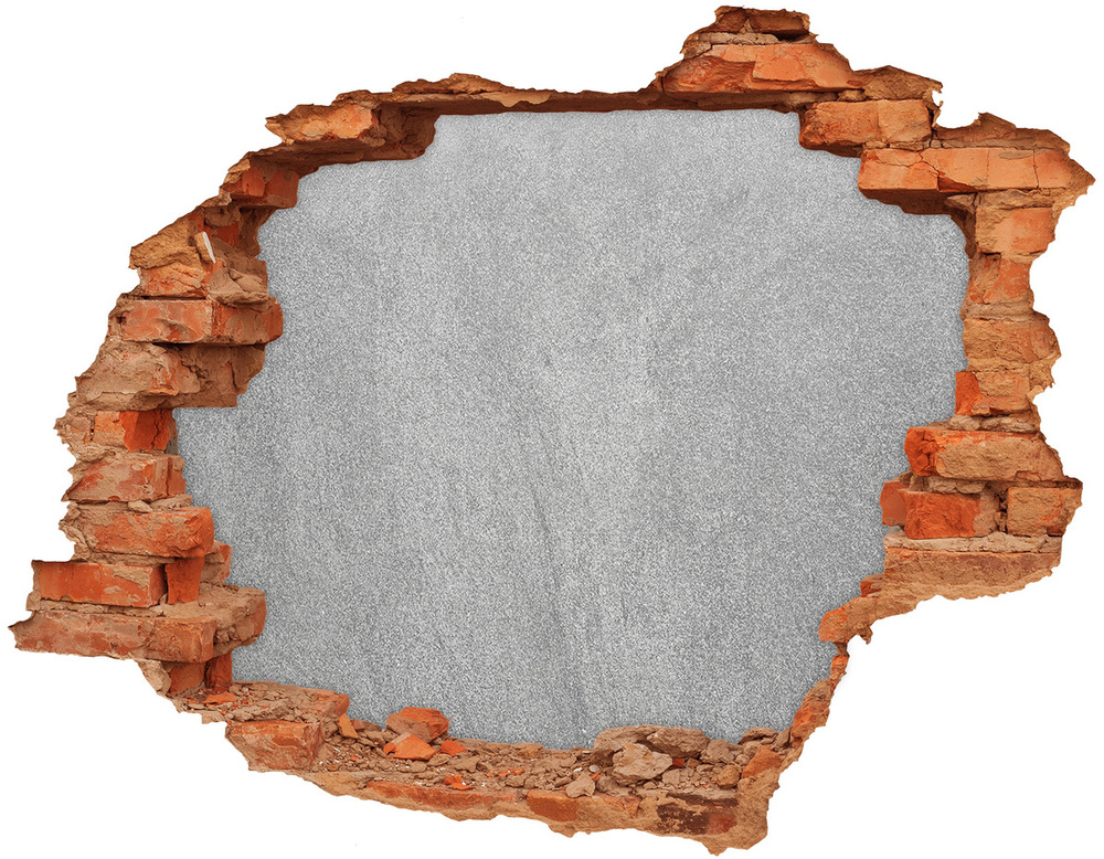 Hole in the wall decal Gray wall