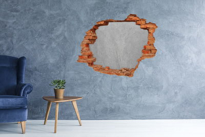 Hole in the wall decal Gray wall