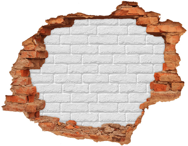 3D wall hole wallpaper Brick wall