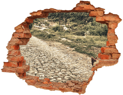 Hole in the wall decal A charming country road