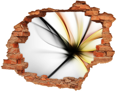 Hole wall sticker Flower abstraction