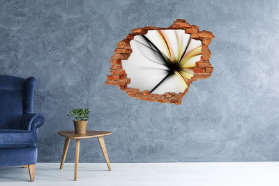 Hole wall sticker Flower abstraction