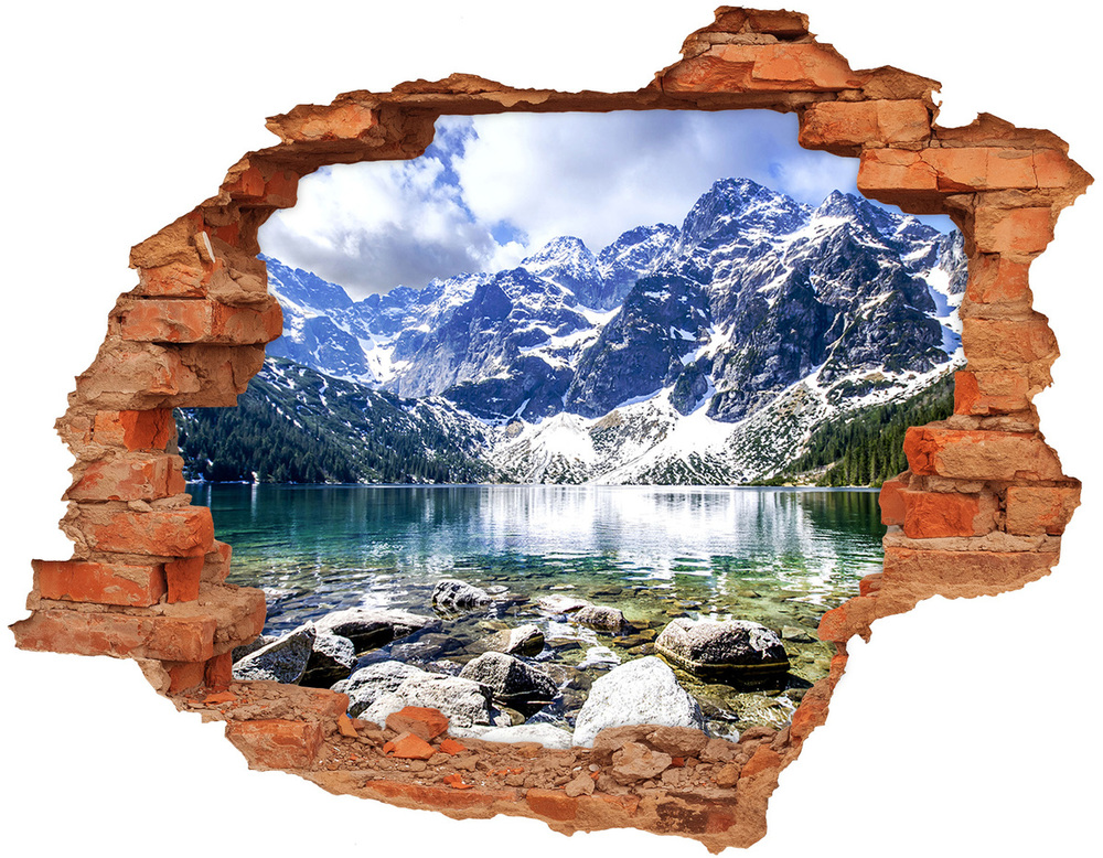 Hole in the wall sticker Morskie Oko Tatry