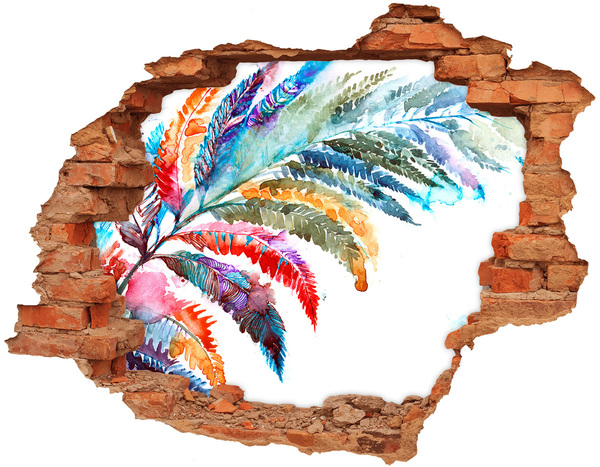 Hole in the wall sticker A tropical oasis in concrete