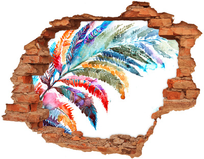 Hole in the wall sticker Colorful pen