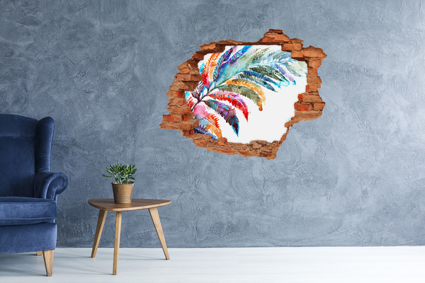 Hole in the wall sticker A tropical oasis in concrete