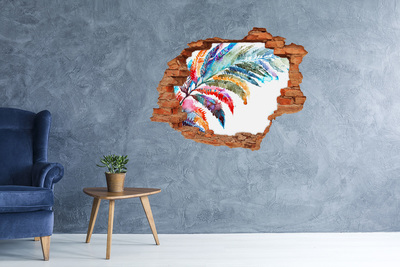 Hole in the wall sticker A tropical oasis in concrete